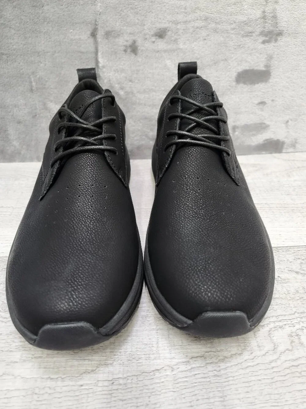 OrthoComfoot Men EU 44 (US 11) Black Leather Dress Shoes NIB